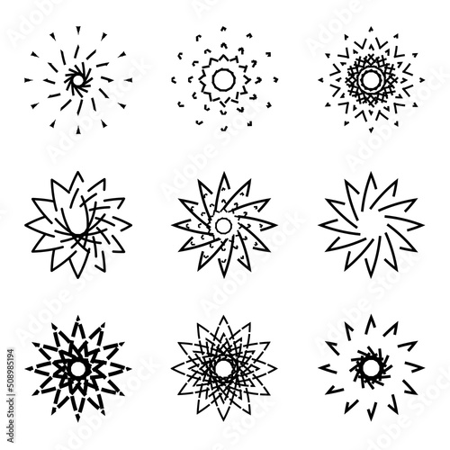 Celebration explosion star beam vector illustration abstract