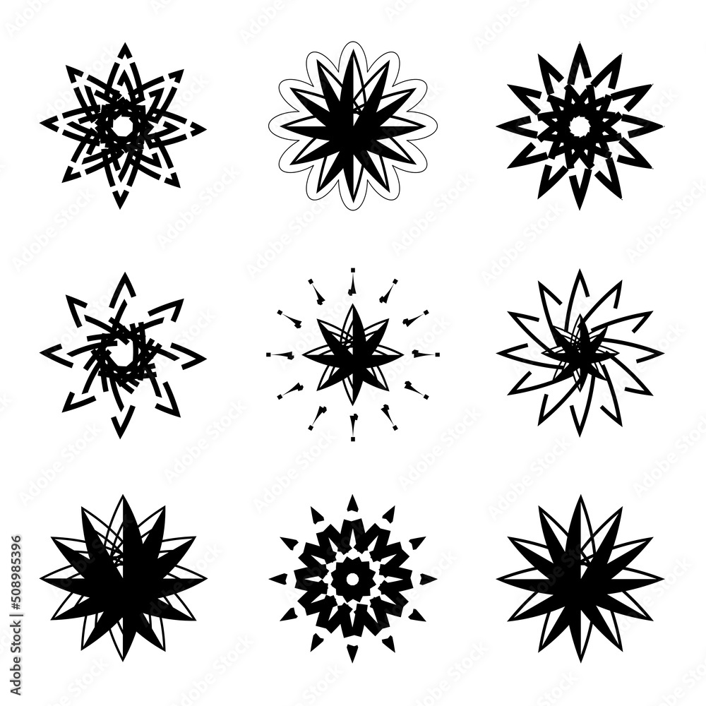 Season celebration star burst explosion vector illustration