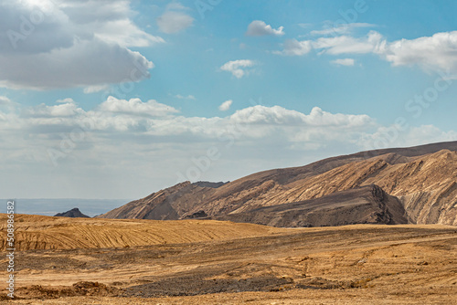 The beautiful landscape of the Negev Desert in southern Israel 