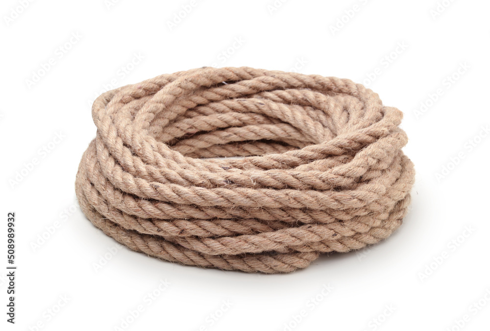 Coil of Hemp Rope Isolared. Coil of Hemp Rope Isolared.