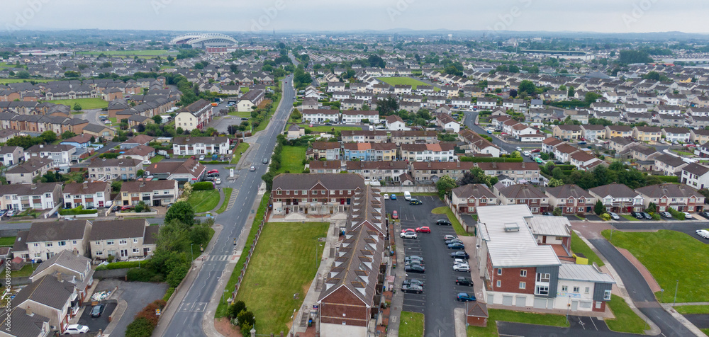 Naklejka premium caherdavin, limerick estate view,Limerick, Ireland ,June,05,2022.