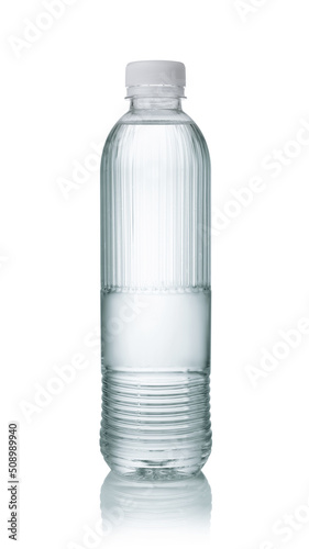 Bottle of water isolated on white.