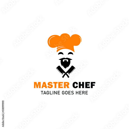 Master Chef Logo Design Vector