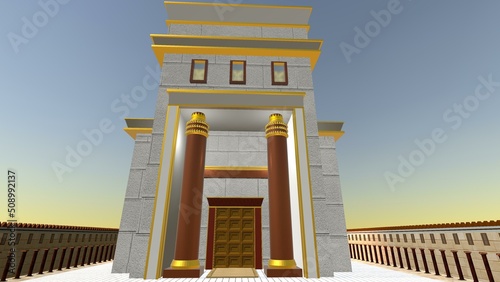 Solomon's temple from East