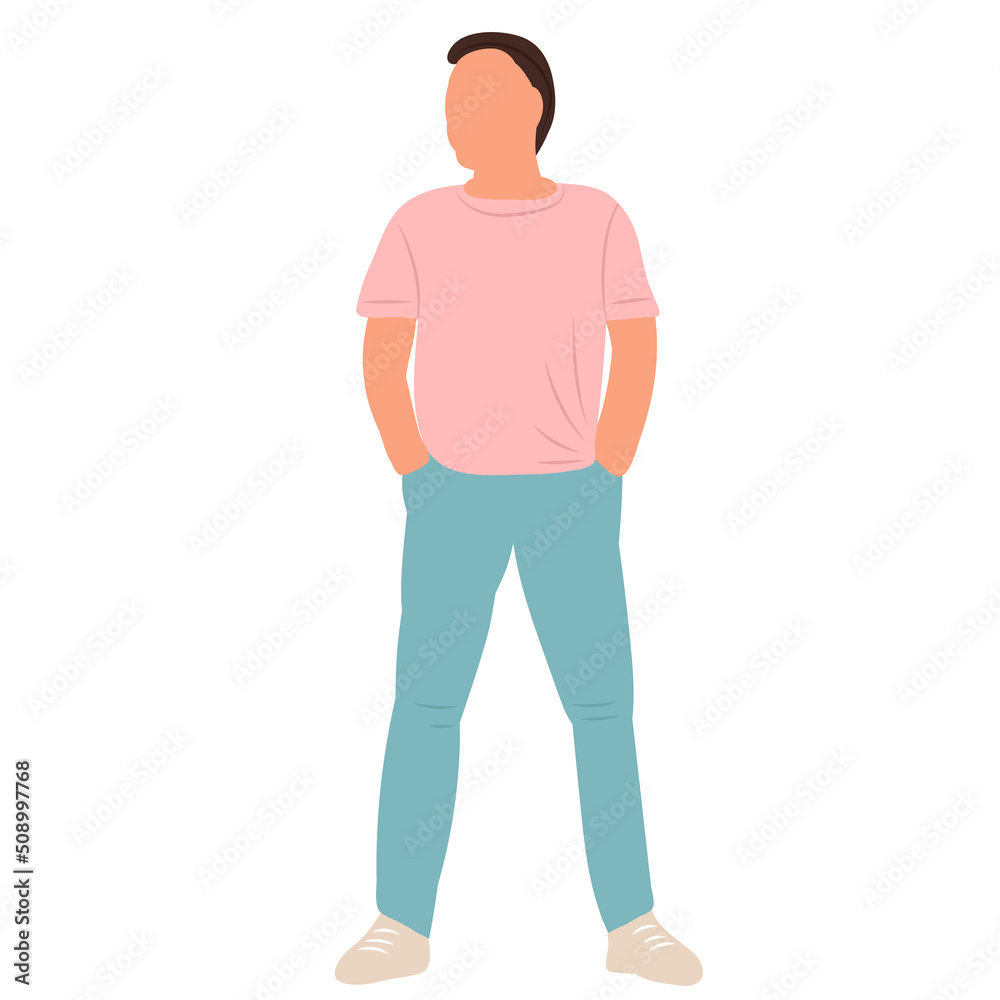 man, guy in flat design man, guy in flat design