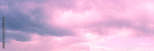 Beautiful pink clouds at a sunset © DZiegler