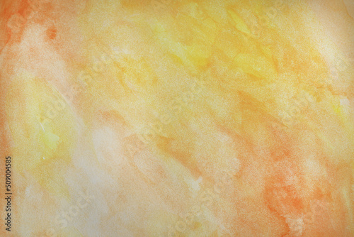 brush painted yellow and orange aquarelle background