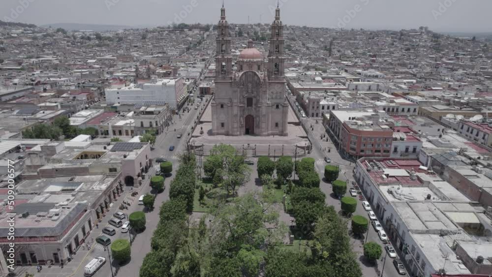 Lagos de Moreno Jalisco, México. Aerial Drone