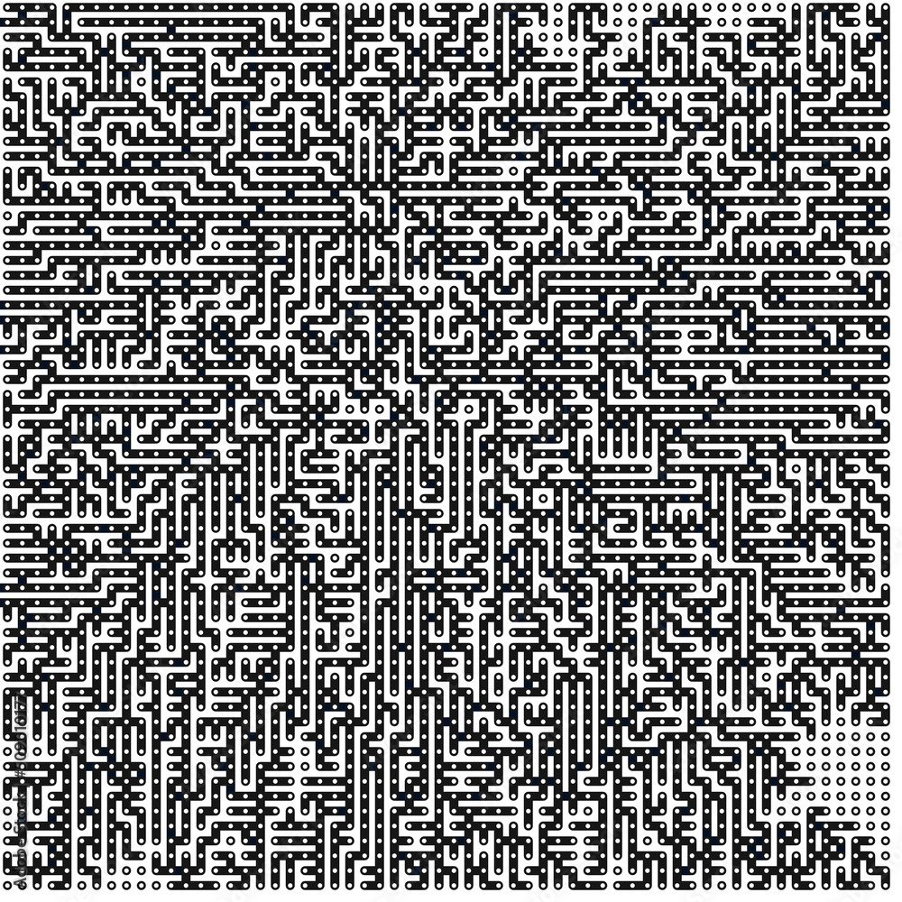 Fototapeta premium Albert-Laszlo Barabasi algorithm network visualization implementation illustration