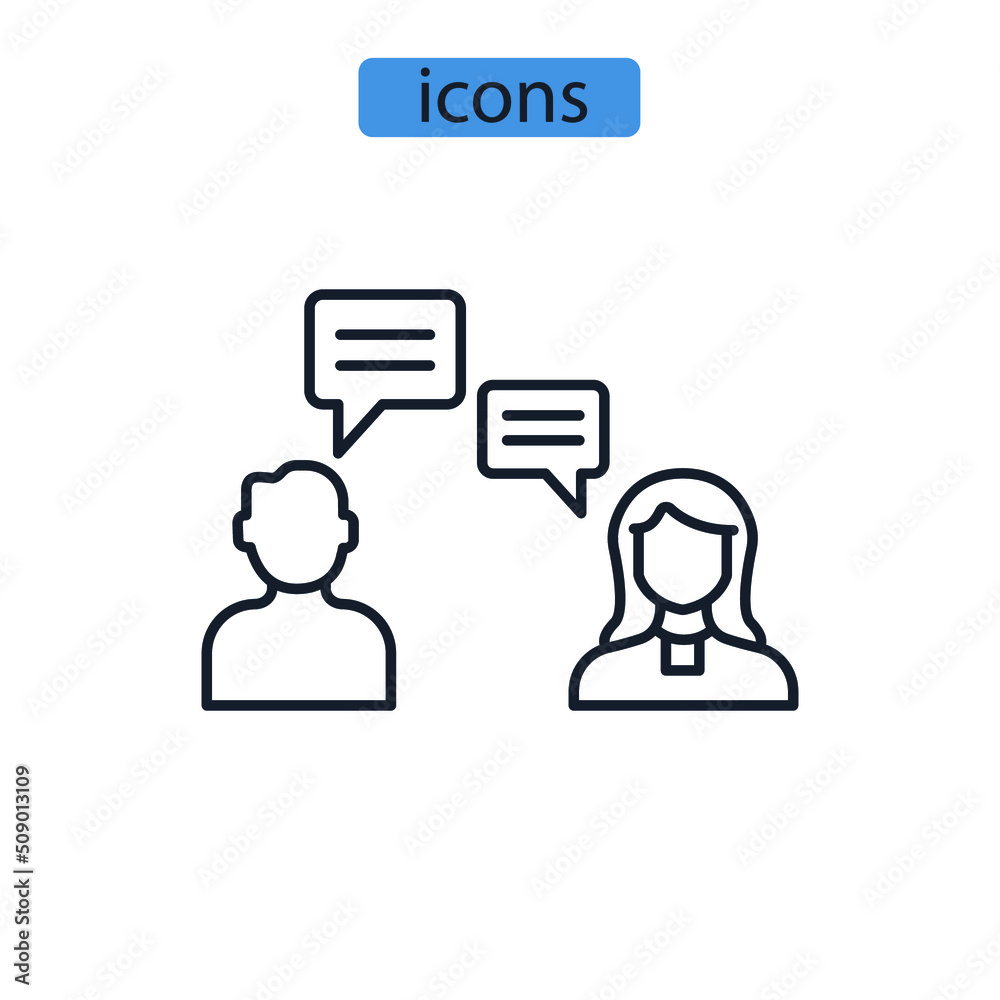 Communication icons symbol vector elements for infographic web Communication icons symbol vector elements for infographic web