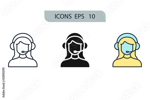 support icons  symbol vector elements for infographic web