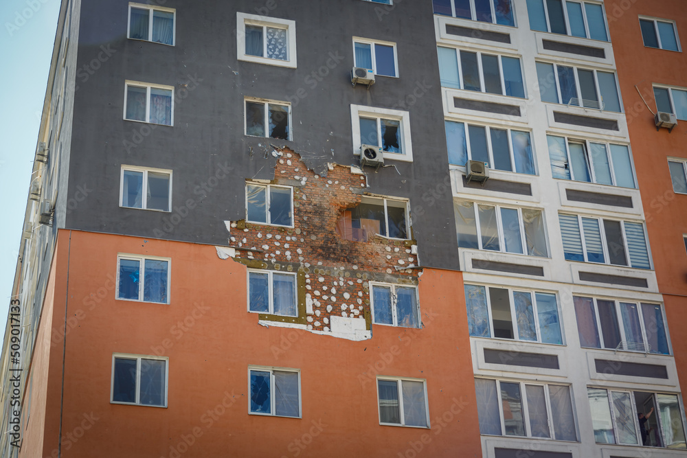 Obraz premium Destruction of Irpin