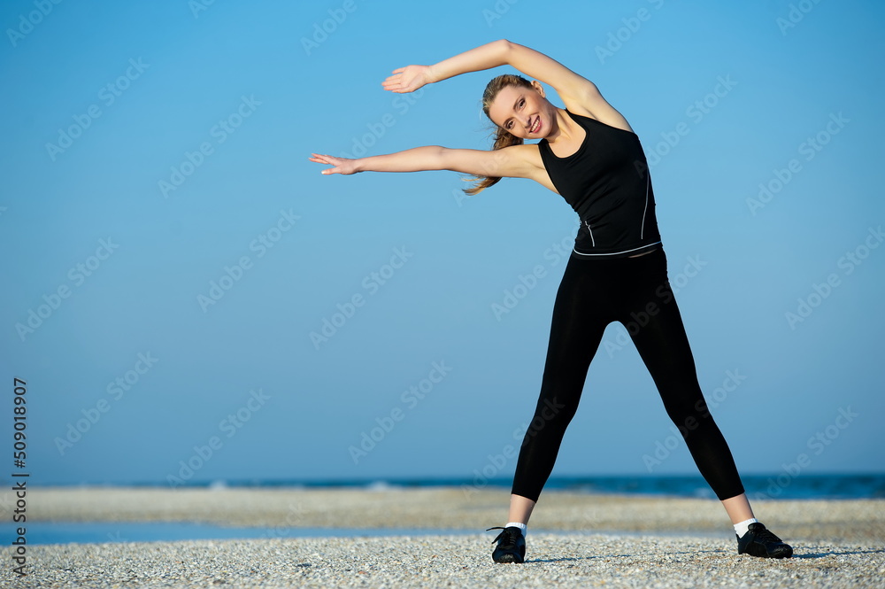 Athlete on the beach