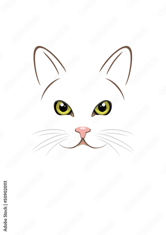 Portrait of a cat with green eyes Portrait of a cat with green eyes