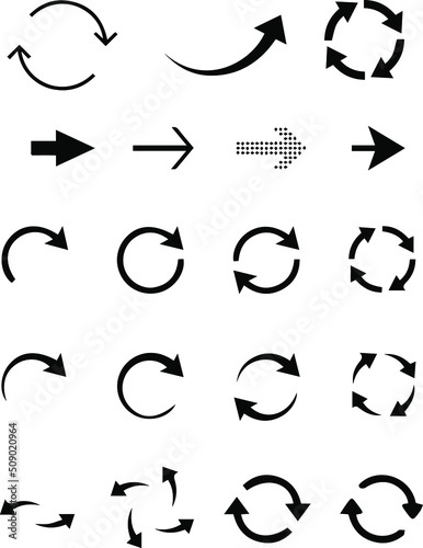  vector black loop signs illustration © SERAP