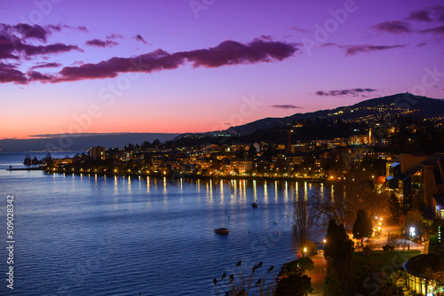 Panoramaansicht Montreux-Schweiz