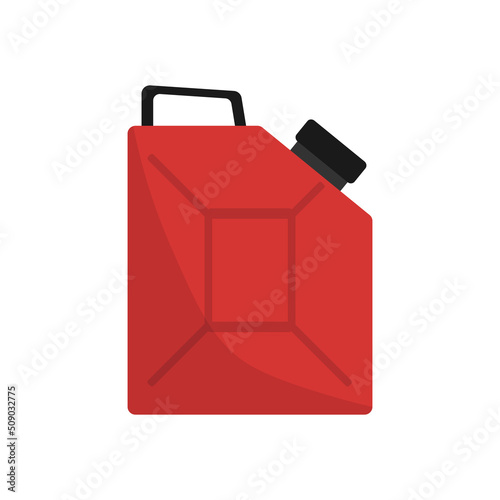 Gasoline or oil, diesel, benzin fuel canister vector icon. Petrol can gallon gas tank fuel container