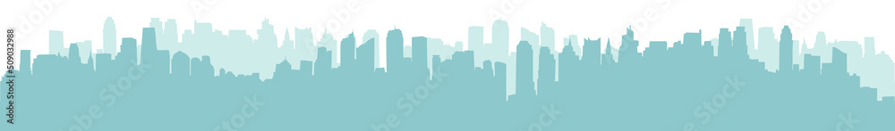 Modern City Skyline silhouette - abstract futuristic business background. Vector illustration