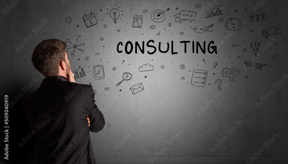 businessman drawing a creative idea sketch businessman drawing a creative idea sketch