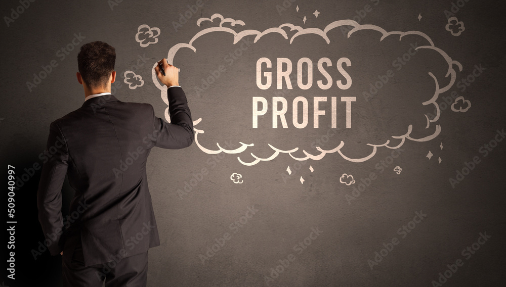 businessman drawing a cloud with inscription businessman drawing a cloud with inscription