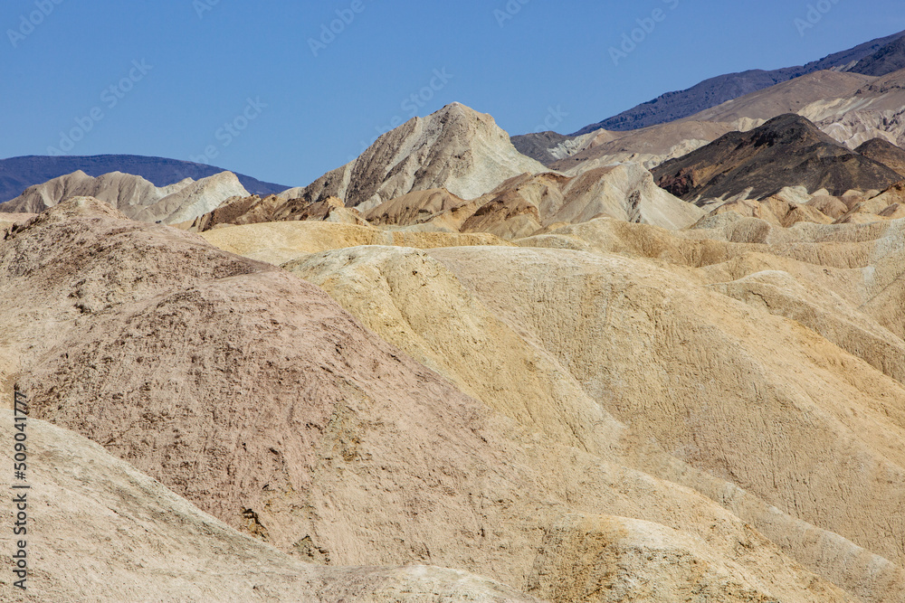 death valley textures in midday sun