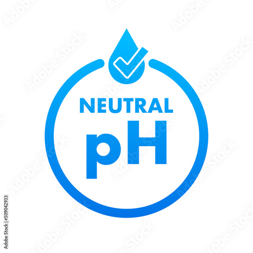 Icon with neutral ph. Vector logo. Logo symbol