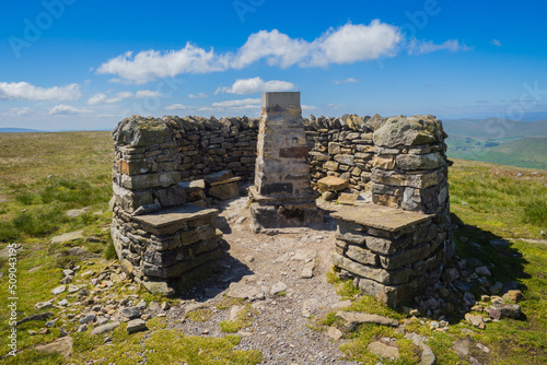 Hiking on Wild Boar Fell and Swarth Fell in the Yorkshire Dales photo