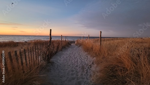 sunset on the beach