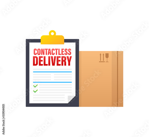 Contactless delivery for concept design. Contactless delivery.