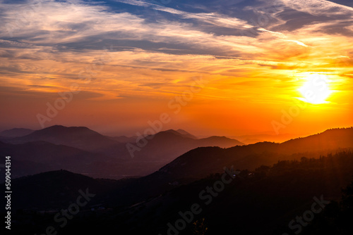 Sunset in Kings Canyon National Park, California