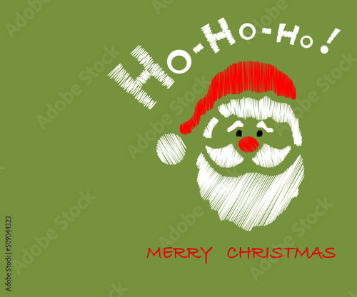 christmas greeting card,santa claus,happy new year,ho-ho-ho,merry christmas,stat