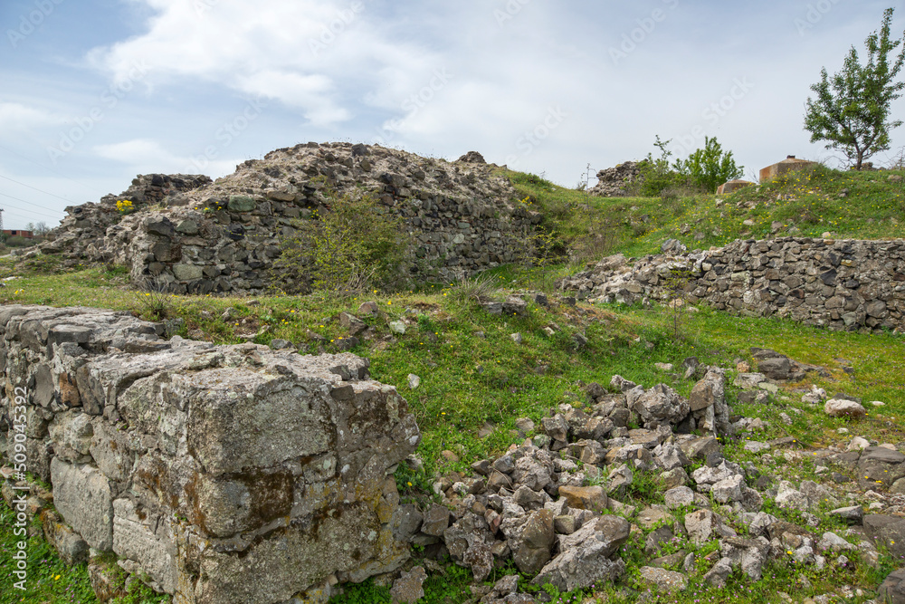 Ruins of ancient Vishegrad Fortress, Bulgaria