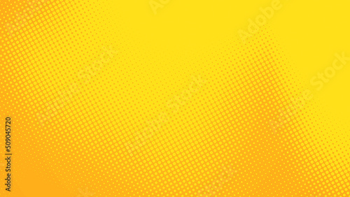 Dots halftone yellow orange color pattern gradient texture  background.