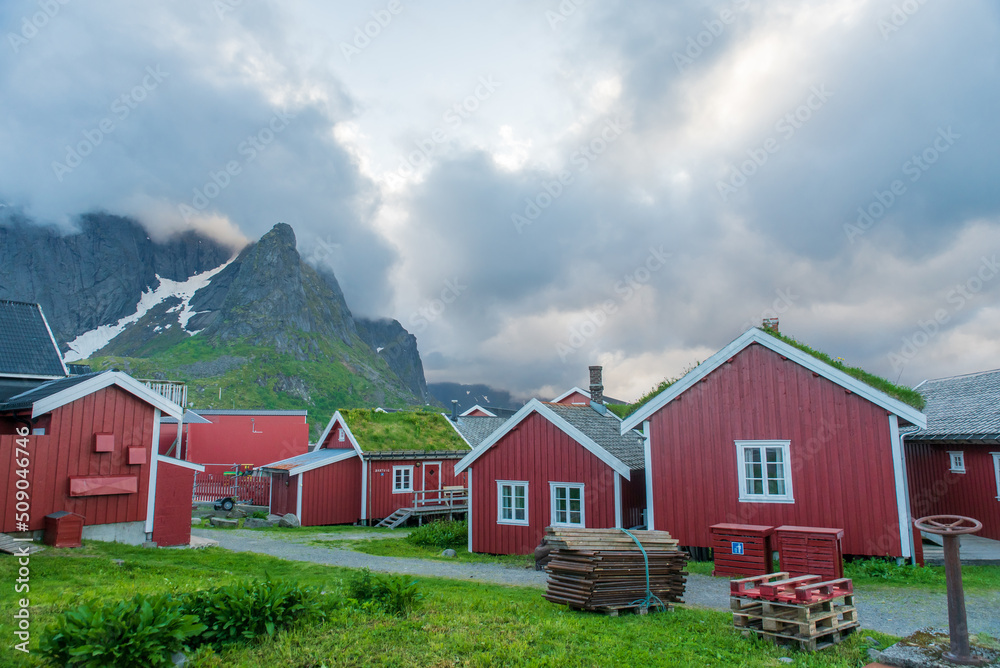 View of Moskenesoya Island in north Norway
