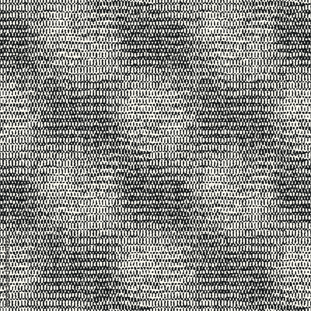 Monochrome Washed Canvas Textured Subtle Checked Pattern