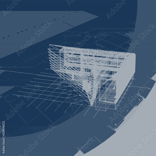 3d architectural drawing
