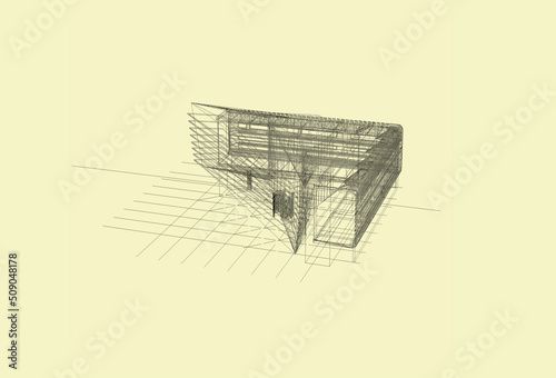 3d architectural drawing