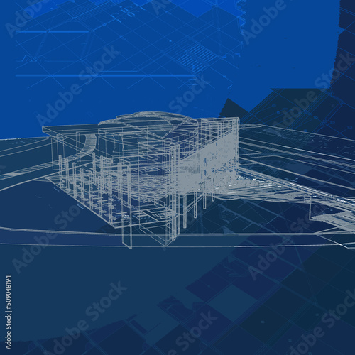 3d architectural drawing