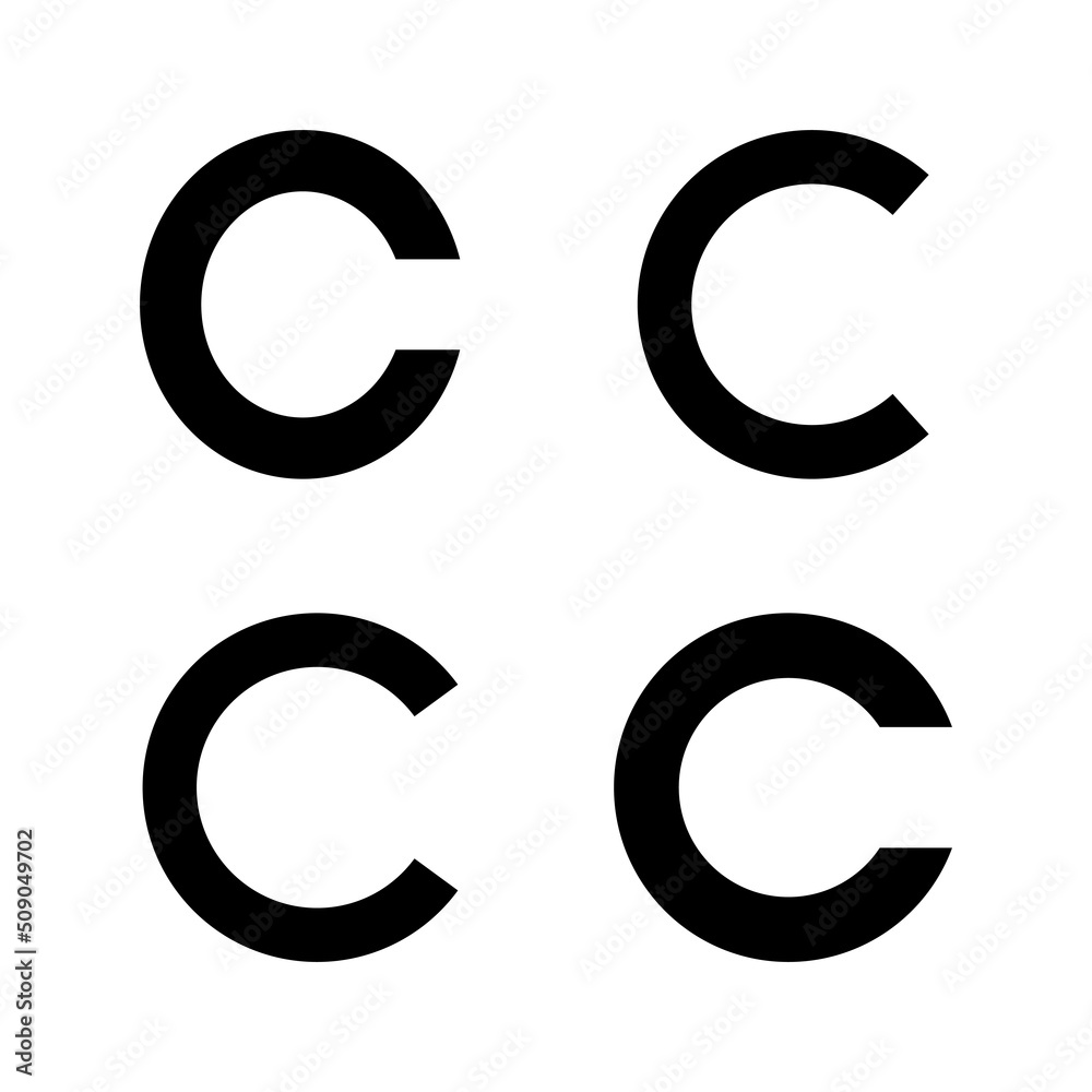 Copyright icon vector. copyright sign and symbol Copyright icon vector. copyright sign and symbol