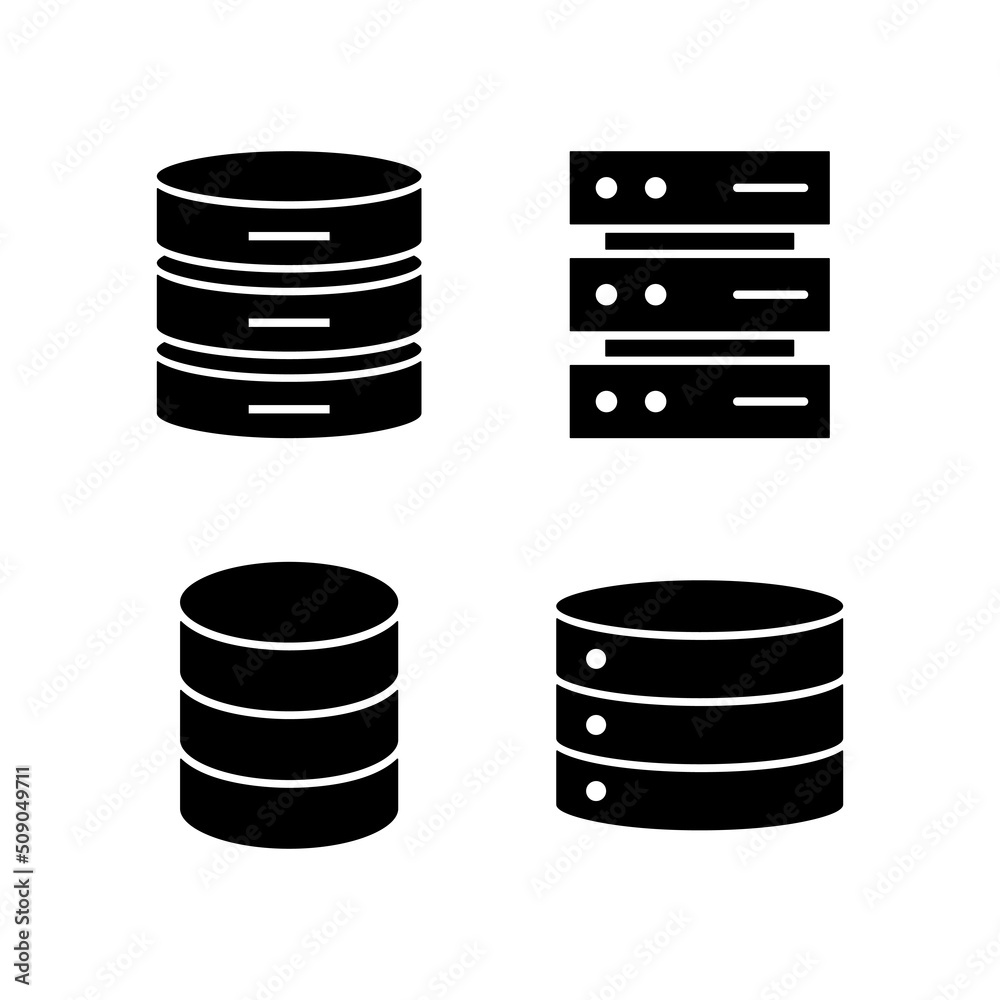 Database icon vector. database sign and symbol Database icon vector. database sign and symbol