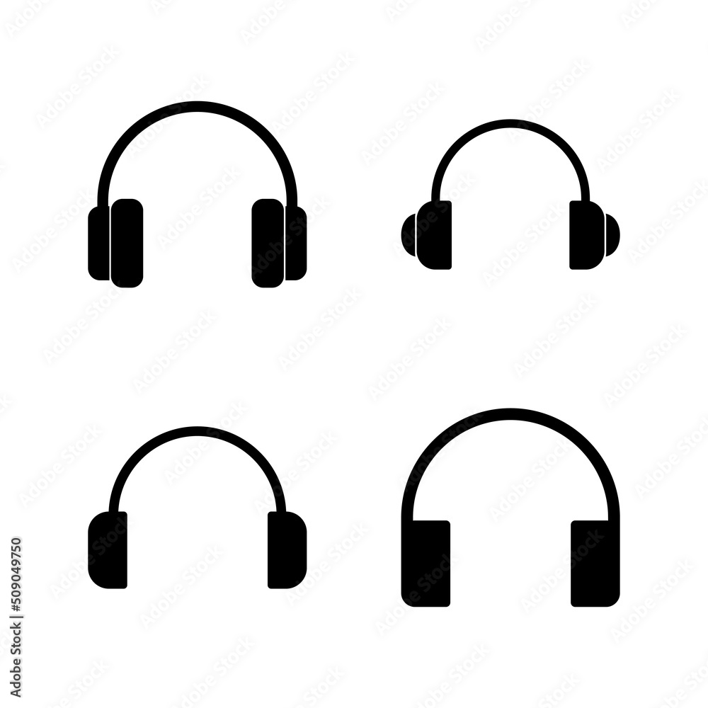 Headphone icon vector. Headvector sign and symbol Headphone icon vector. Headvector sign and symbol