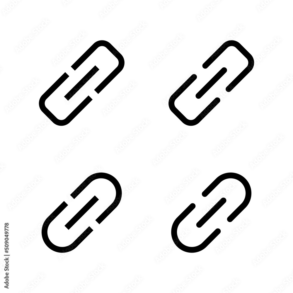 Link icon vector. Hyperlink chain sign and symbol Link icon vector. Hyperlink chain sign and symbol