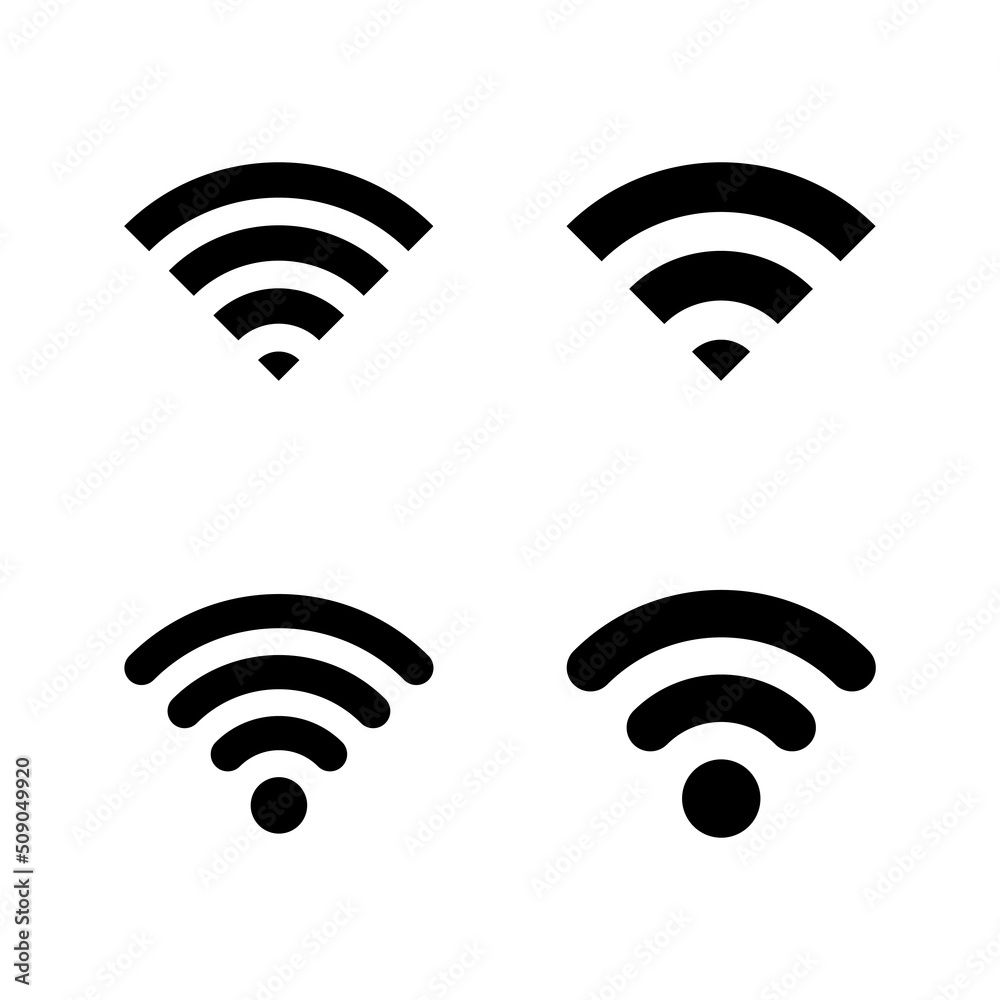 Wifi icon vector. signal sign and symbol. Wireless icon Wifi icon vector. signal sign and symbol. Wireless icon