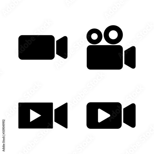 Video icon vector. video camera sign and symbol. movie sign. cinema