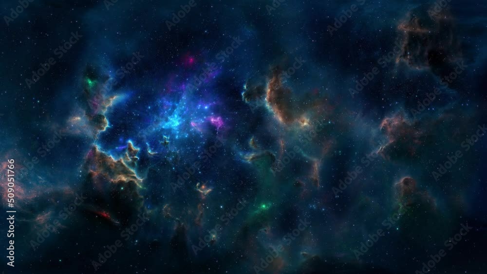 Flying In Orion Nebula 4K 