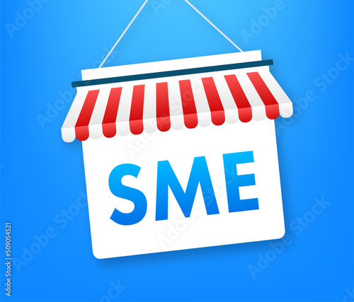 Flat sme for concept design. Strategy concept. Flat vector illustration. Financial concept.