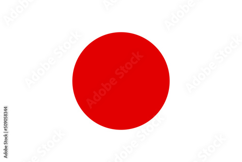 Flag of Japan vector illustration