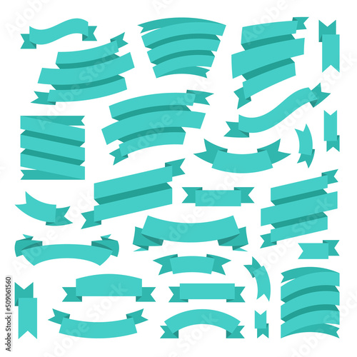 Ribbons set. Vector banners and ribbons