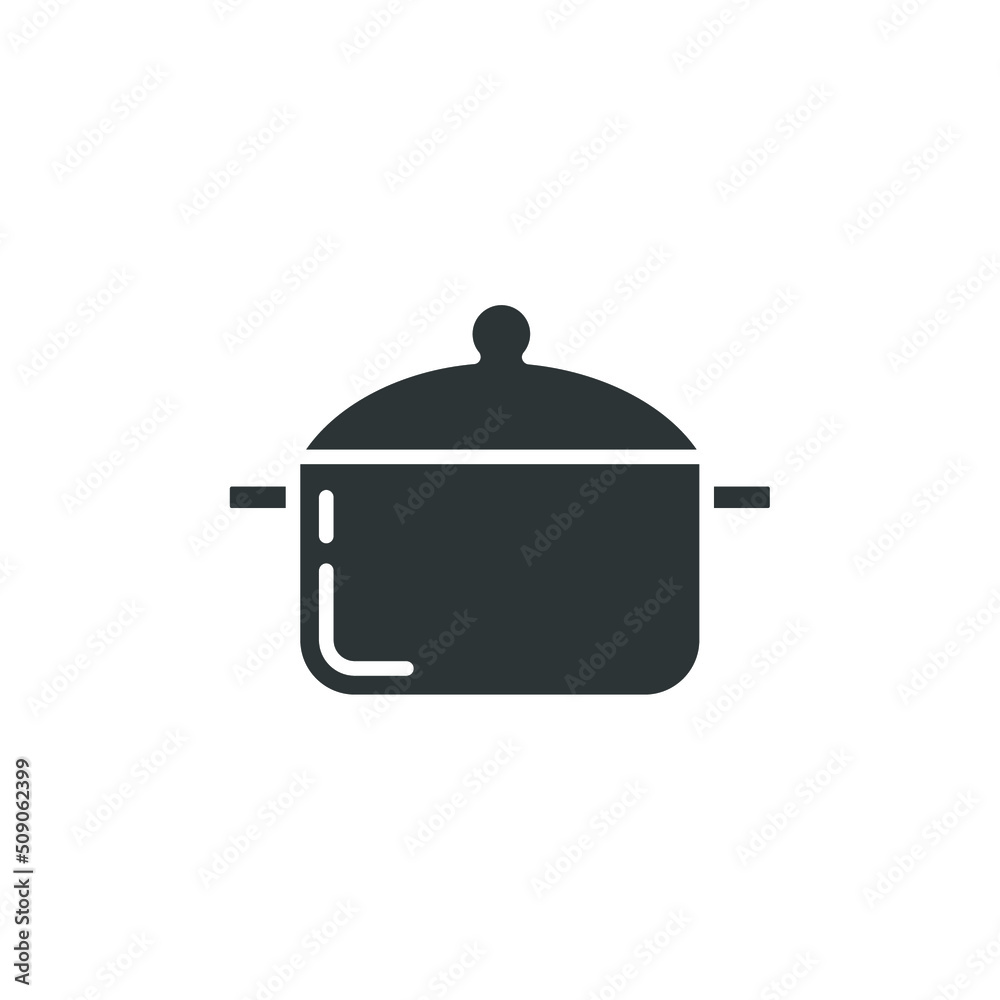 Vector sign of the Cooking pan symbol is isolated on a white background. Cooking pan icon color editable. Vector sign of the Cooking pan symbol is isolated on a white background. Cooking pan icon color editable.