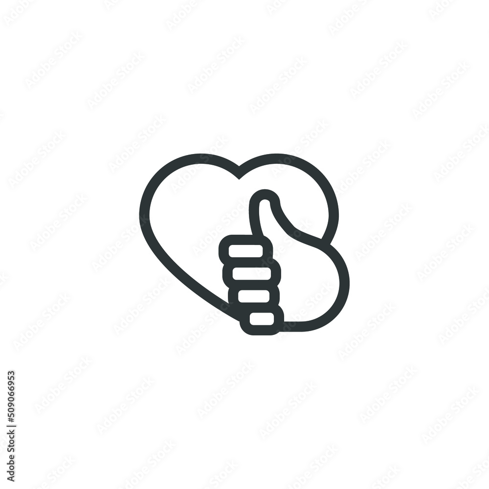 Vector sign of the Like Heart symbol is isolated on a white background. Like Heart icon color editable. Vector sign of the Like Heart symbol is isolated on a white background. Like Heart icon color editable.